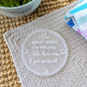 Divorce Themed Acrylic Coasters