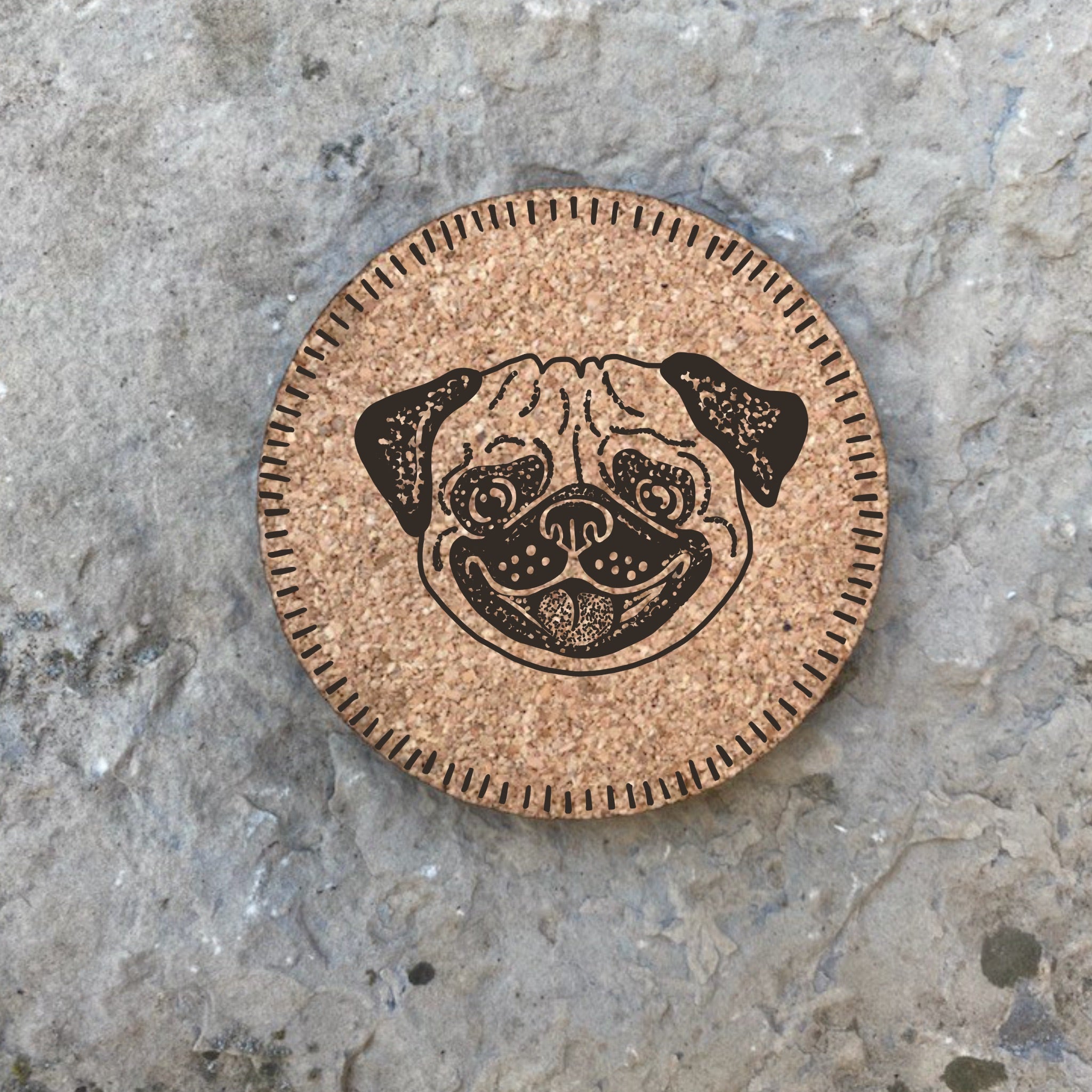 Dog themed Cork Coasters, Eco-friendly coasters, Dog breed Cork Coaster Sets, gifts for dog lovers