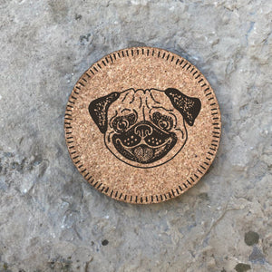 Dog themed Cork Coasters, Eco-friendly coasters, Dog breed Cork Coaster Sets, gifts for dog lovers