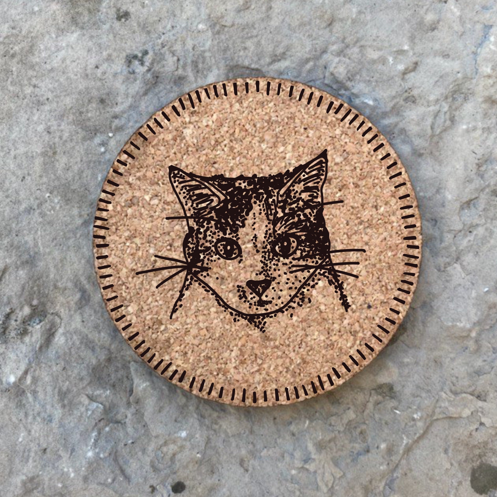 Cat-themed Cork Coasters, Eco-friendly coasters, Cat breed Cork Coaster Sets, gifts for cat lovers