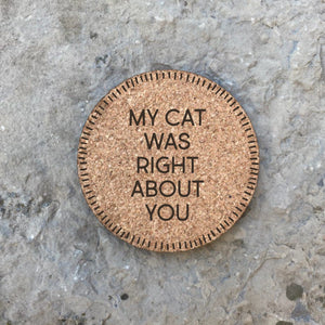 Cat-themed Cork Coasters, Eco-friendly coasters, Cat breed Cork Coaster Sets, gifts for cat lovers