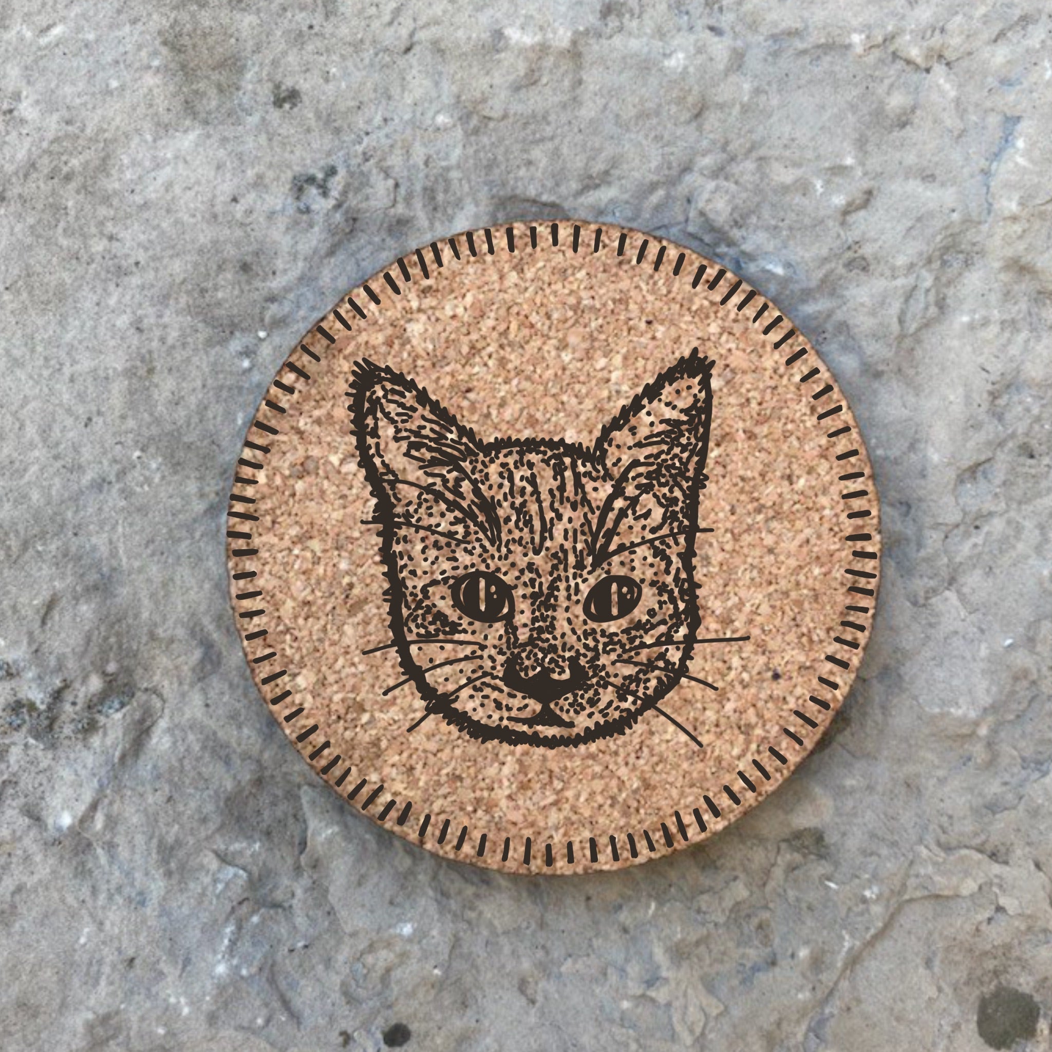 Cat-themed Cork Coasters, Eco-friendly coasters, Cat breed Cork Coaster Sets, gifts for cat lovers