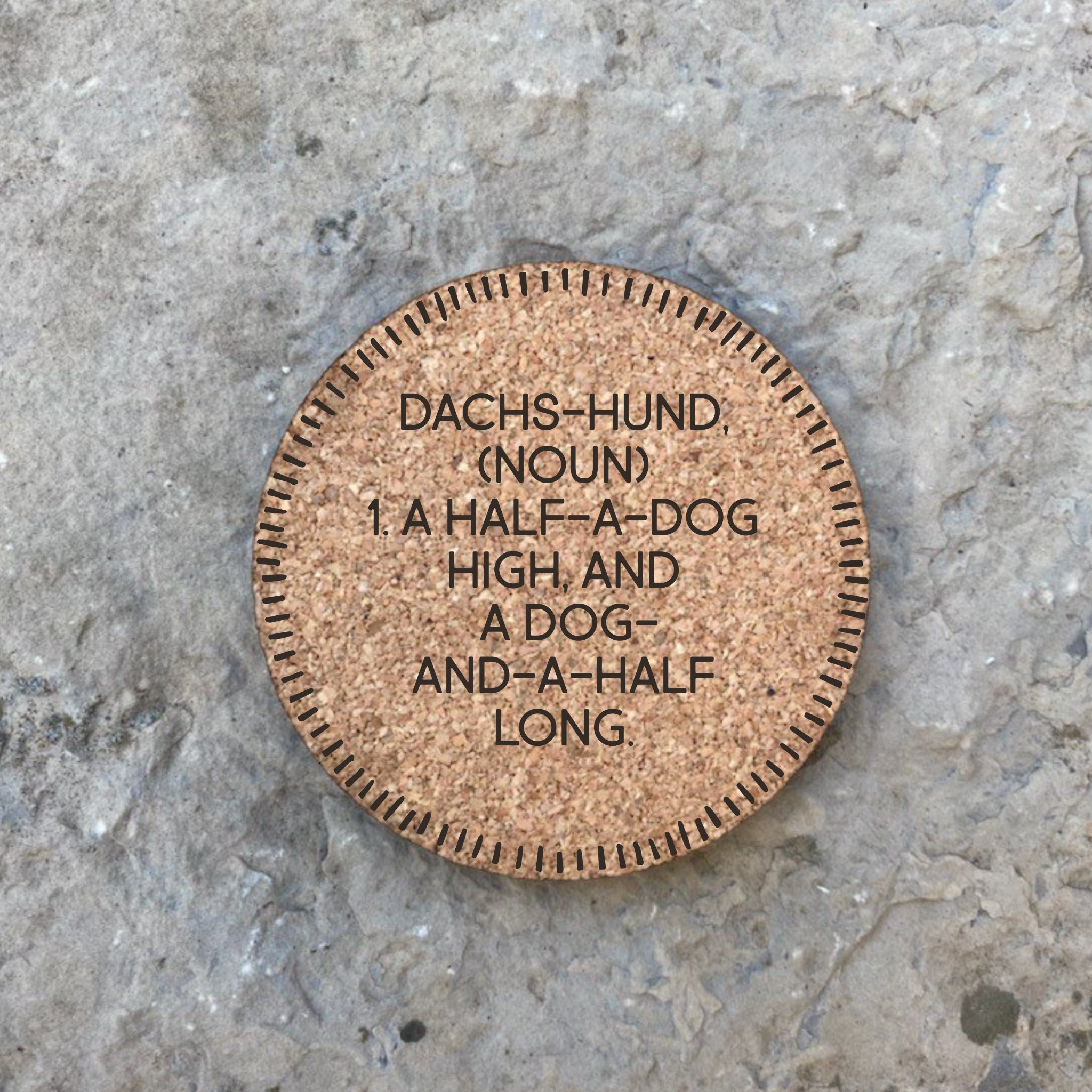 Dog themed Cork Coasters Eco friendly coasters Dog breed Cork