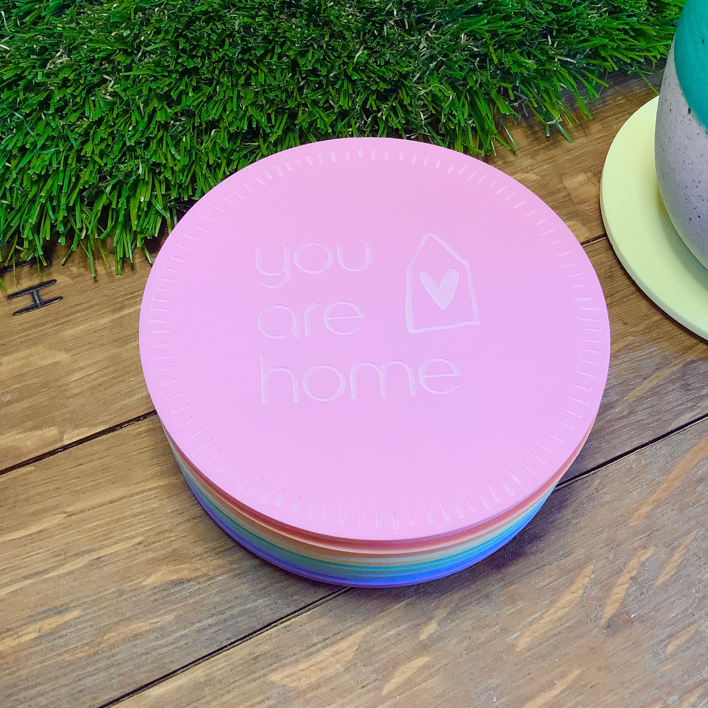 Harry Styles Harry s House You Are Home Pastel Drink Coasters