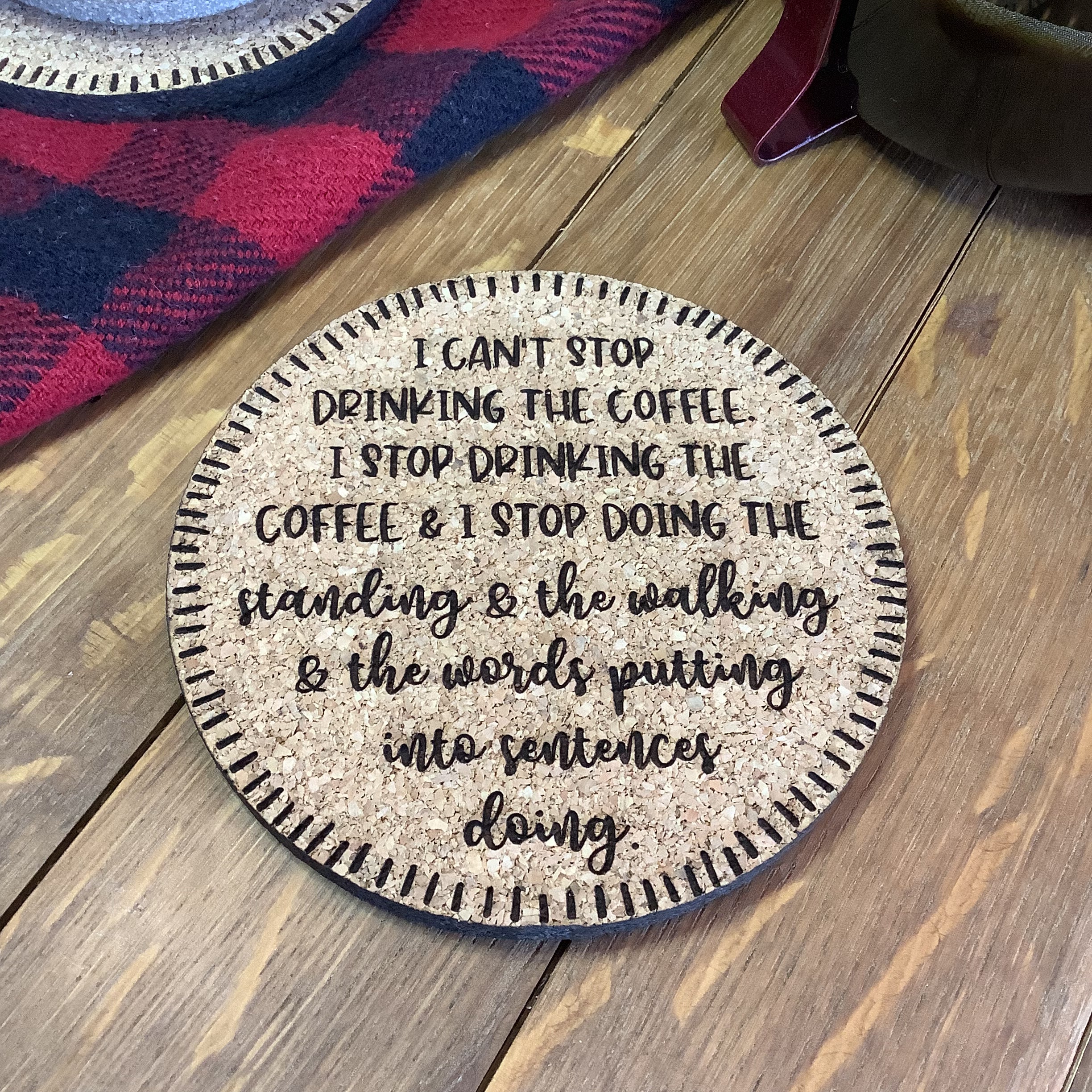 Coffee themed Cork Coasters, Gifts for Coffee Lovers, Coffee Coasters