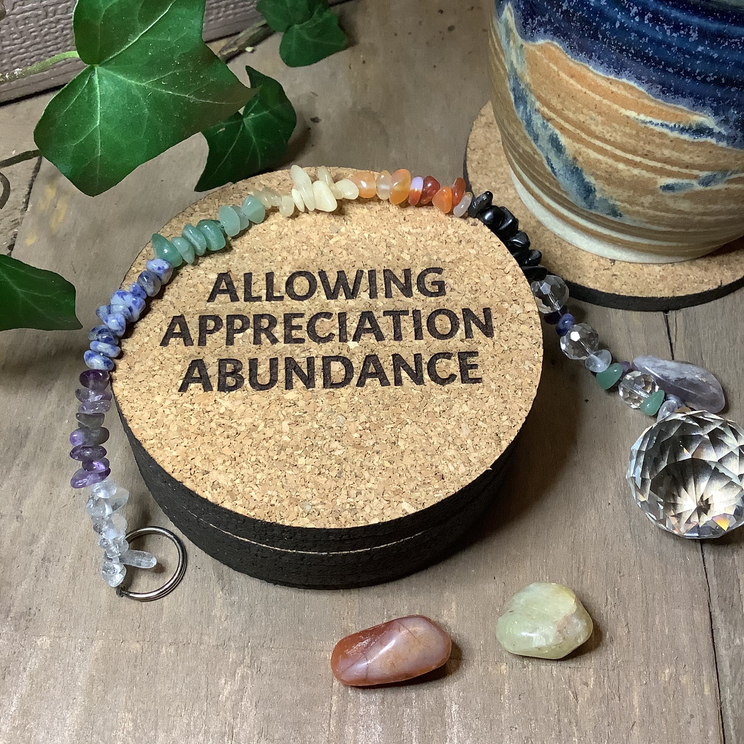 Abraham Coasters, Law of Attraction themed Coaster Set, Esther Hicks Coasters