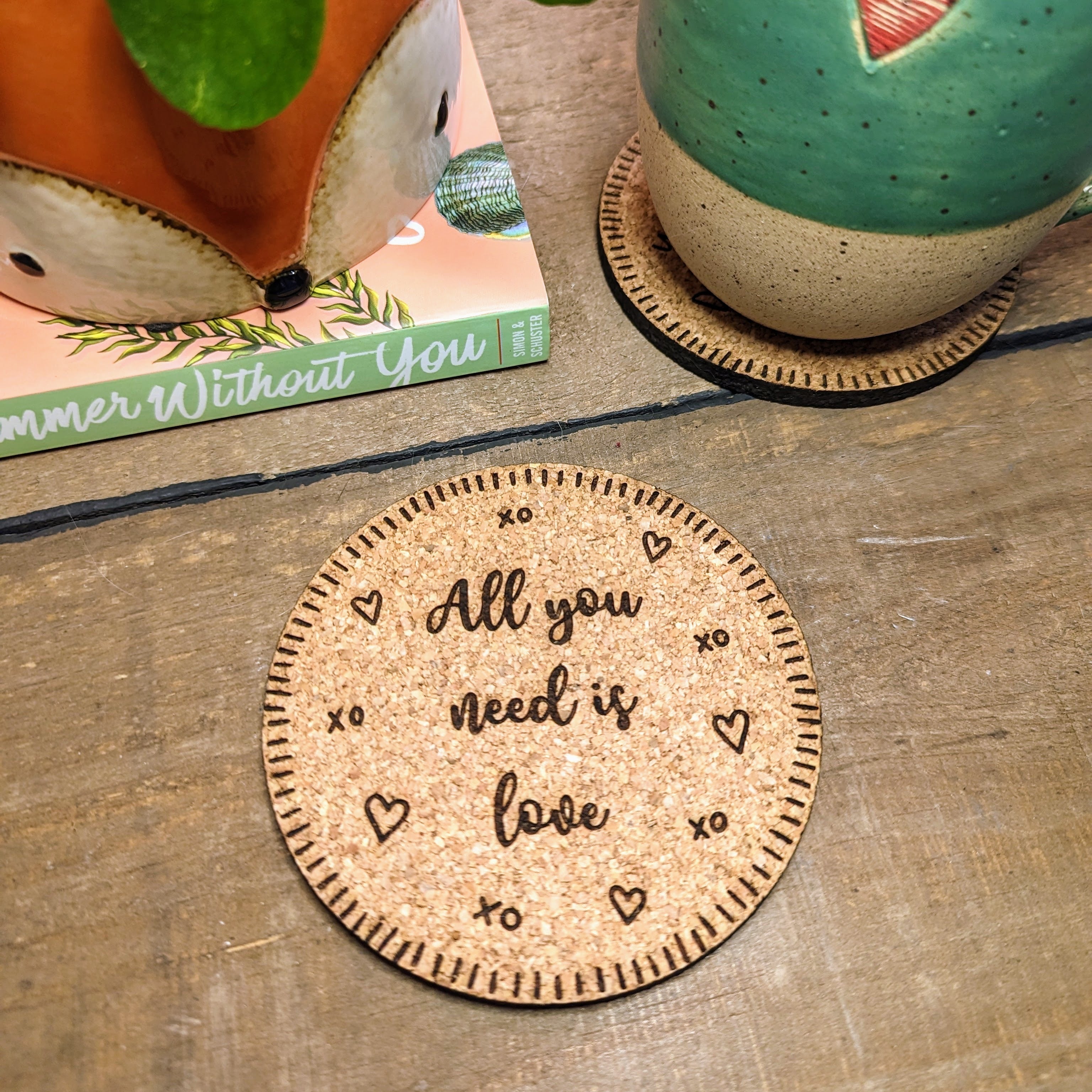 Happy Coaster Set Inspirational Coasters Crawford Custom Engraving